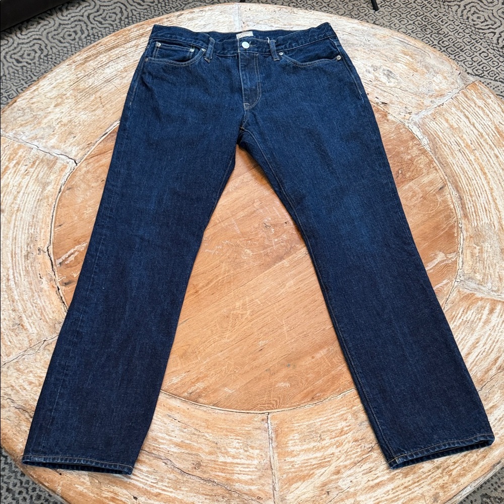 J.CREW 770 Straight Taper Jeans 33x32 Reimagined 100% Cotton Denim